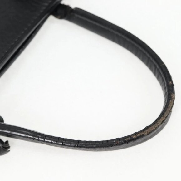 BALENCIAGA Paper Mini Hand Bag Leather 2way Black Silver 370926 Auth bs27987V - Picture 9 of 16